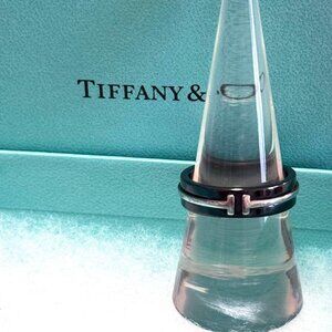 Tiffany & Co Ring T-Wire Titanium Silver 925 Sterling Silver Size 15